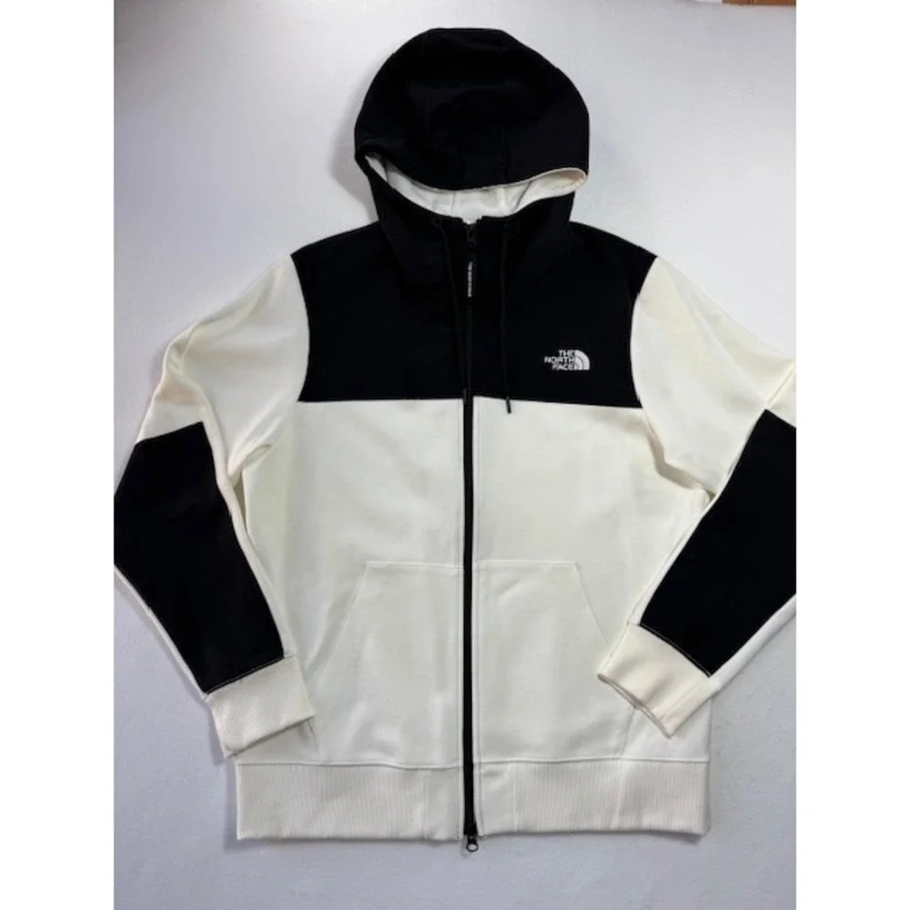 NEW The North Face Graphic Overlay Full-Zip Jacket Mens LRG White NF0A48TNFN4